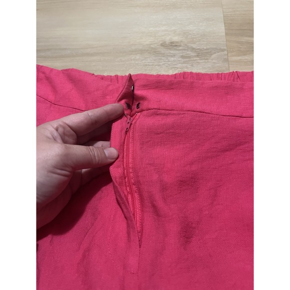 Vince Camuto Shorts Women's Summer Heat Geranium Pink Pleated Shorts Size 22W - Picture 5 of 10